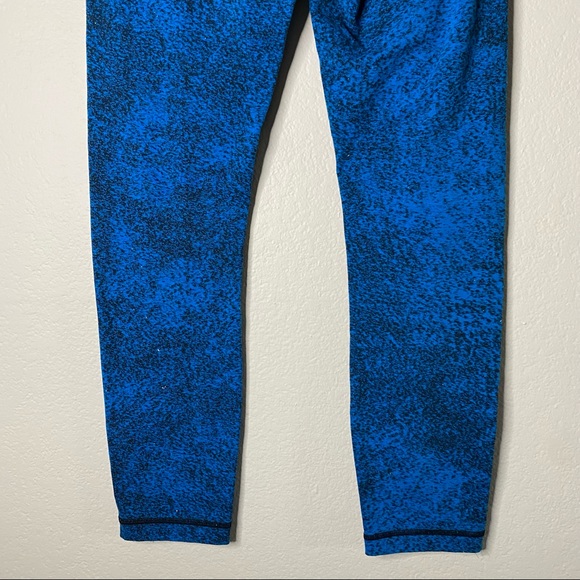 LULULEMON shocking blue Spray Jacquard High Times pant leggings 6 - Picture 7 of 10